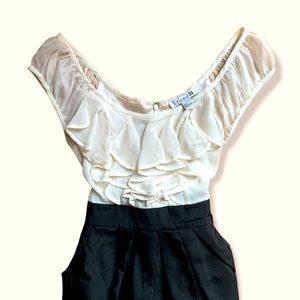 Black&White Cocktail Dress with Pockets!